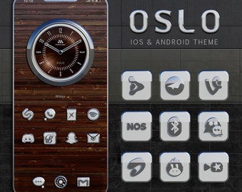 White/Silver iPhone Theme: White 3D App Icon Pack (iOS/Android) (Digital Download)