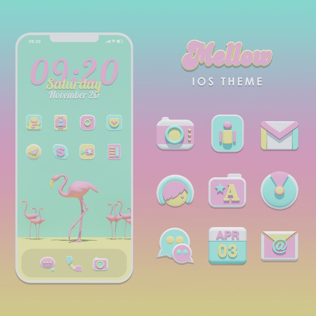 Pastel App Icons Set: Mellow Ios Theme, Android Icon Pack, 2000+ Icons ...