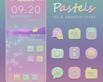 Pastel App Icons - iOS & Android Pastel Theme - Wallpaper - 2000 Icons - Pastel Icons - Pastel Wallpapers - iPhone Icons - Transparent Icons