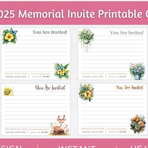 Invitación a la campaña conmemorativa JW 2025: postales imprimibles DESCARGA INMEDIATA