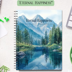 Eternal Happiness JW 2026 Convention Notebook, Watercolor Landscape (Digital Download)