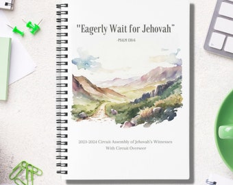 Eagerly Wait for Jehovah 2023-2024 Circuit Assembly Notebook, Digital and Printable Book, JW Circuit Assembly Program