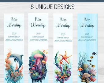 JW 2025 Convention Pure Worship Bookmarks, JW Convention Gift, JW Printable, jw Pioneer Gift