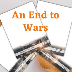 JW Letter Writing Stationery – “An End to War—How?”  September 2025 Campaign | Lined + Blank | A4 & US Letter