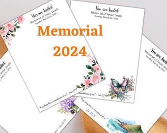 JW Memorial Campaign 2024, JW Memorial Letter Writing Paper, JW Memorial Invite, jw org, digital download, You are Invited