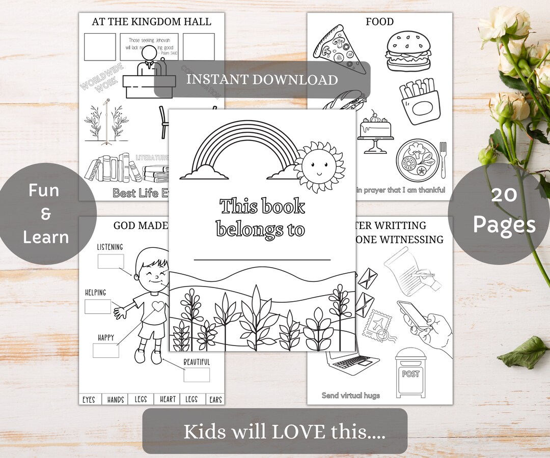 JW Coloring Pages for Kids, JW Printable for Kids, JW Kid Meeting ...