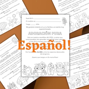 Papel para cartas de invitación a la Convención JW 2025, Adoración Pura para niños, Papel para escribir cartas JW, Regalos de actividades para niños JW