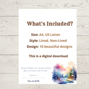 Psalms 37:29 Jeremiah 29 11 JW Letter Writing Stationery Instant Download Printable Stationery paper Scripture Template image 9