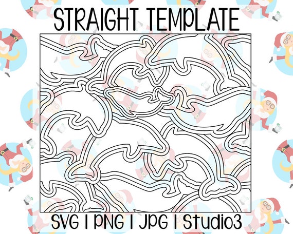 Crayon Tumbler Template, SVG PNG JPG Studio3