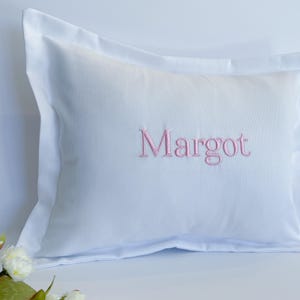 Pillow baby, embroidered pillow, monogram pillow, new parents gift, pillow cover, custom pillow, unique baby gift, baby name pillow image 2