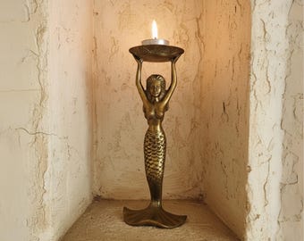 ヴィンテージ真鍮製キャンドルホルダー 壁付け燭台 キャンドルホルダー