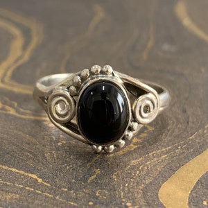 925 Sterling Silver Black Onyx Jewelry, Solid Silver Ring, Black Onyx Gemstone, Real Onyx Stone, Christmas Sale, Best Selling Etsy Store