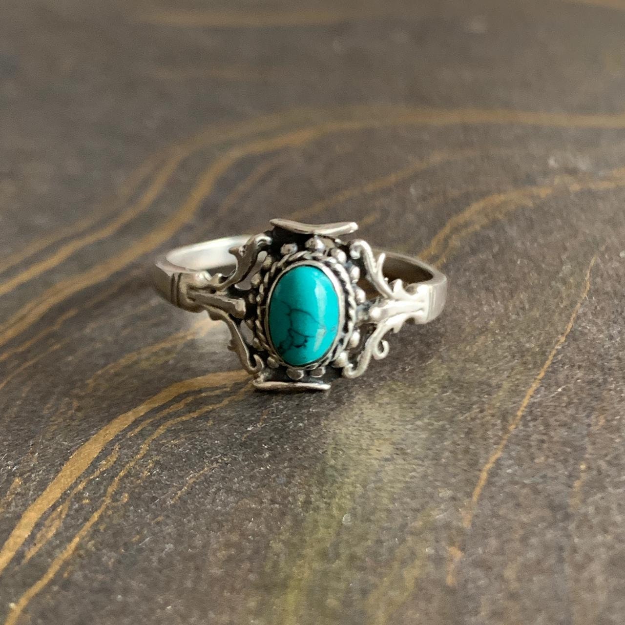 Designer Silver Turquoise Ring Amazing Turquoise Ring - Etsy UK