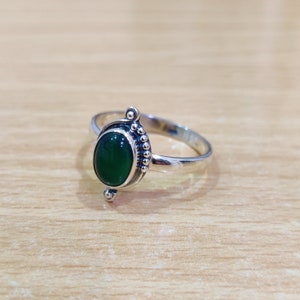 Green onyx ring ,925 silver ring , hand made ring, Christmas Gift, Man Ring,  gift for your friends.