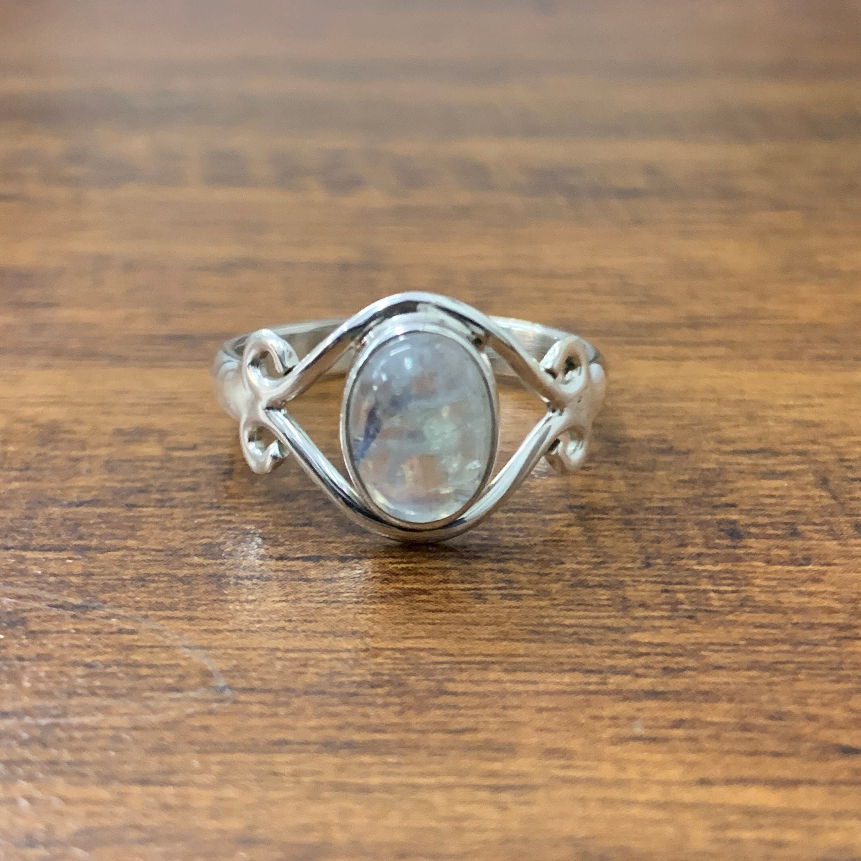 Moonstone Ring Gemstone Ring Handmade Ring 925 Silver Ring Etsy
