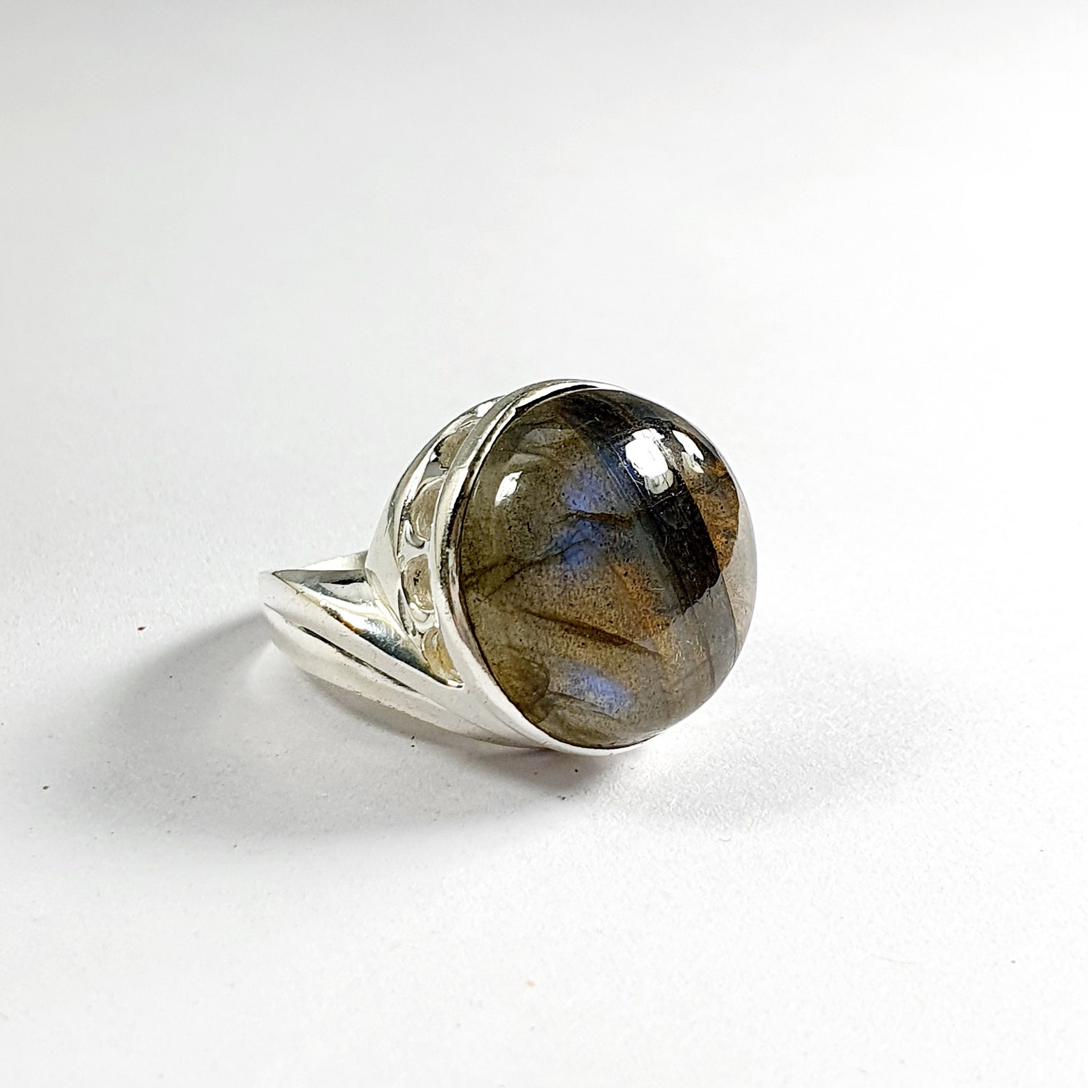 Buy Natural Labradorite Ring 925 Sterling Silver Ring Handmade Online ...