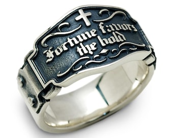 Sterlingzilveren quotering: fortuin is voor de gedurfde, bikerstijl