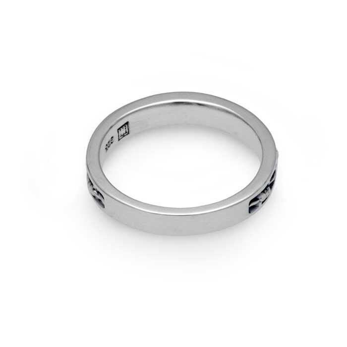 Taffstyle Fingerring Biker Rocker Ring Kreuz Mit Fleur-de-Lys