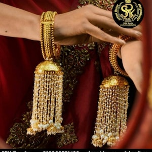 Traditional Bridal Kaleera, Indian Wedding Jewelry, Punjabi Kalire, Handcrafted Kaleera, Wedding Accessories