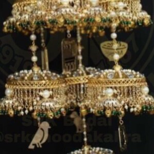 Kaleeras, Punjabi Wedding Accessories, Kaleera Charm, Kundan Jhumki, Kalire, Kalera, Bridal