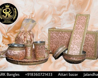 Punjabi Traditional Mahiya Shagan Items , Mayian  Set , Haldi Ceremony,  Sikh Wedding, Pakistani Weddings