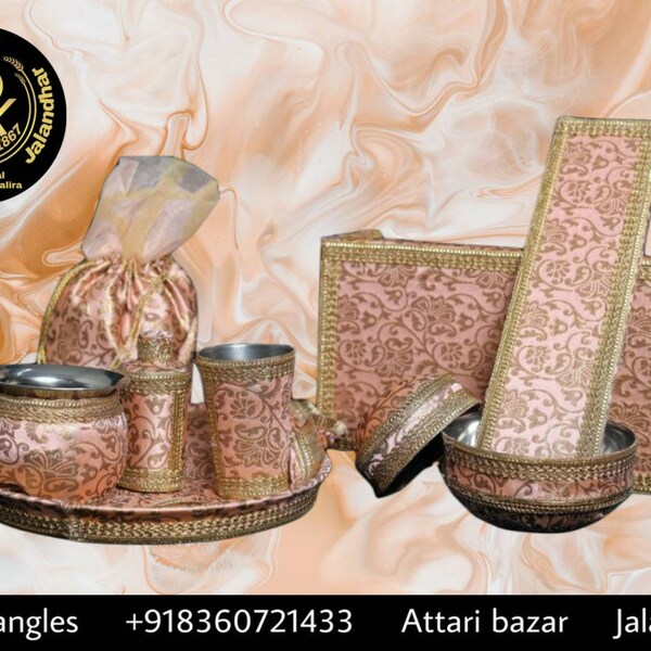 Punjabi Traditional Mahiya Shagan Items , Mayian  Set , Haldi Ceremony,  Sikh Wedding, Pakistani Weddings