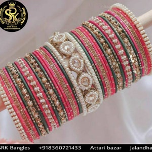 Bridal Bangles , Chura Bangles , Maching Bangles , Wedding Style, Churas , Chooda , Bangle set , By Srk