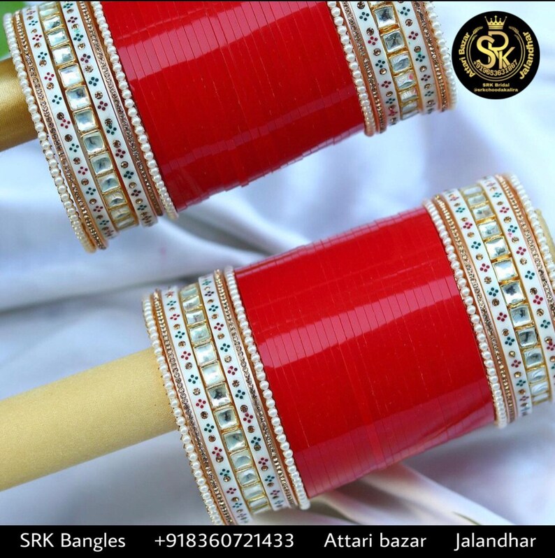 Chura , Chuda Punjabi Wedding, Indian Bridal Bangles, Sikh Choora, Women's Bridal Chooda image 1