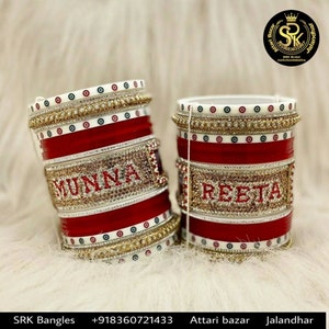 Indian Bridal Chura/Choora Bangles | Bridal Chooda Pink Royal Chooda Bangle | Indian Bridal Chura