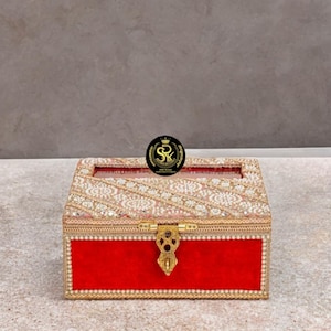Caja Chura Kaleera de boda en rojo / Boda india / Boda Punjabi / Chooda / Kaleeras / Regalos / Novia hecha