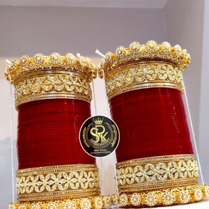 Bridal Chura Punjabi Traditional Set, Wedding Chooda Bangle Set, chuda , Churas , Choora