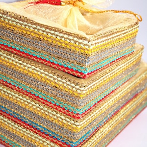 Wedding trays, Wedding Tray, Wedding Thaal, Wedding Invitation Basket, Desi Wedding Style, Saghun Trays