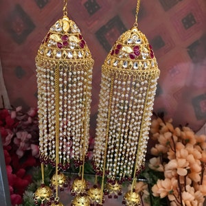 Golden Kaleera / Punjabi Peral Kaleeras  / Wedding kalera/ Bridal kalera/ Wedding kalira by srk