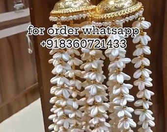 Kaleera for Bride with shell, Kundan Kalire, Punjabi Wedding Accessories, Kaleere, Kaliras