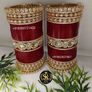 Chooda In Kundan , Chura , Choora , Churas , Bangle Set  by SRK