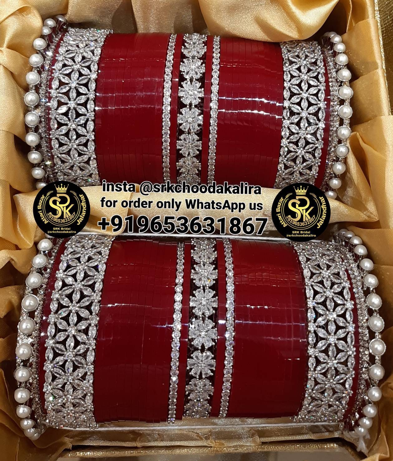 Bridal Bangles , Bangle Set , Mehrun with Zarican, Choora, Chura, Chooda, Chuda, Chooras by SRK