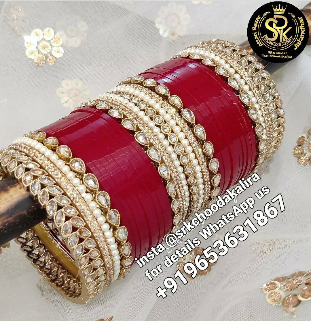 Bridal Bangles , Bangle Set , Mehrun with Zarican, Choora, Chura, Chooda, Chuda, Chooras by SRK