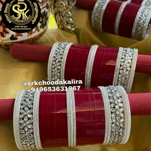 Silver Exclusive Polki Bridal Chura , Chooda Chuda from srk Wedding Chura Bangle Choora by srk bridal