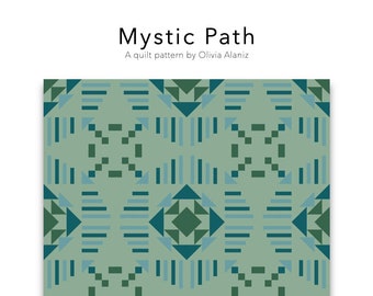 Mystic Path Quilt Pattern - PDF Digital only - Rose Petal Quilt Shop