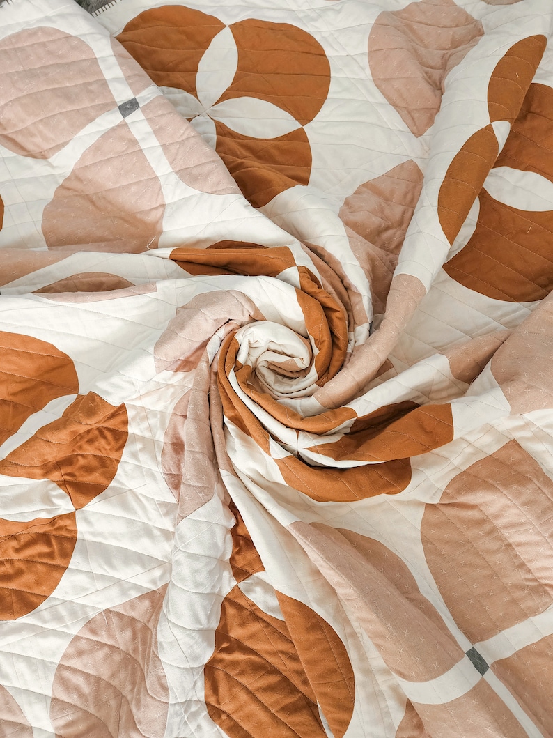 Retro Garden Quilt Pattern PDF Digital only Rose Petal Quilt Shop image 4