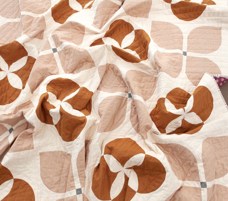 Retro Garden Quilt Pattern PDF Digital only Rose Petal Quilt Shop image 3