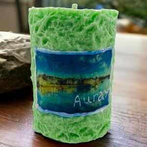Handmade unique wax candle Auray France Bretagne, decor, alternative gift, Christmas gift, aromatherapy candle