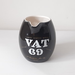 Vintage Wade Pottery VAT 69 Scotch Whisky Water Jug Advertising Bar-ware Pitcher Jug Man-cave Alcohol Circa 1970/1980&#39;s