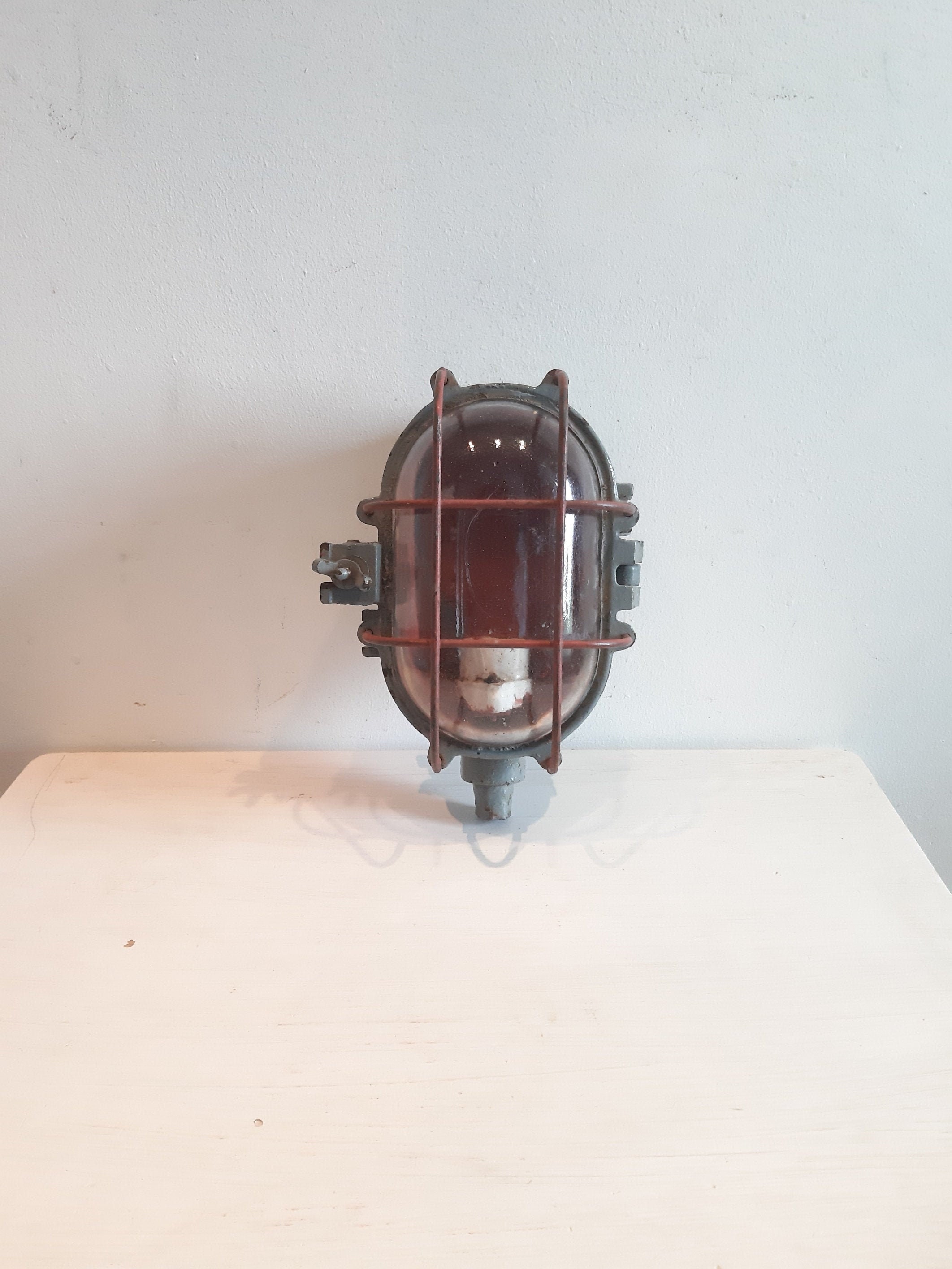 Vintage Applique Murale Industrielle Plafonnier Outdoor Light Factory Loft Decor Hublot Boat Bloc Ca