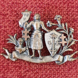 Broche Vintage Jeanne D'Arc - Début Du 20ème Siècle (1900) - Occasion