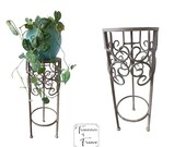Vintage French Decorative Metal Plant Stand Flower Pot Stand Outdoor Plant Stand Patio Conservatory Decor Circa2000 s