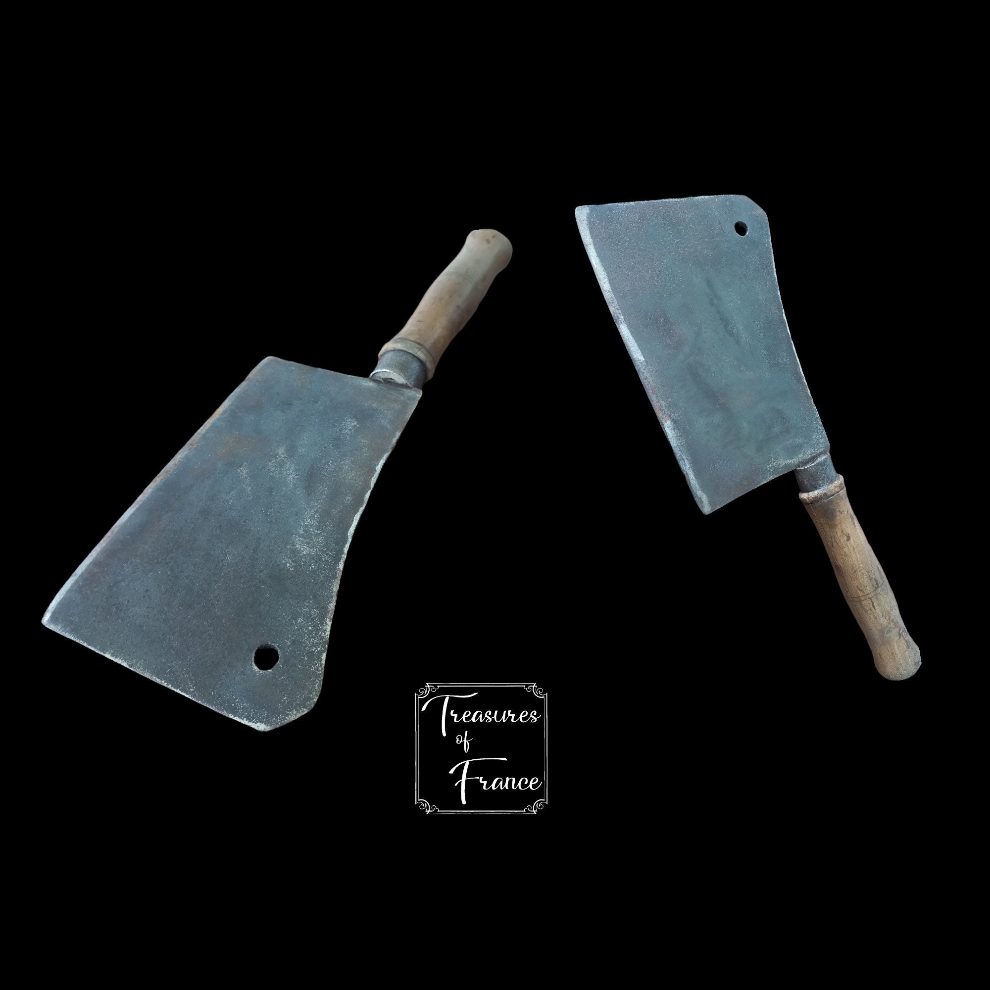 Vintage Meat Cleaver Chef's Knife Or Butcher's Knife Rustic Kitchen Decor Meat Chopper Chef Gift Kitchen Decor Or Ornament Circa 1970's