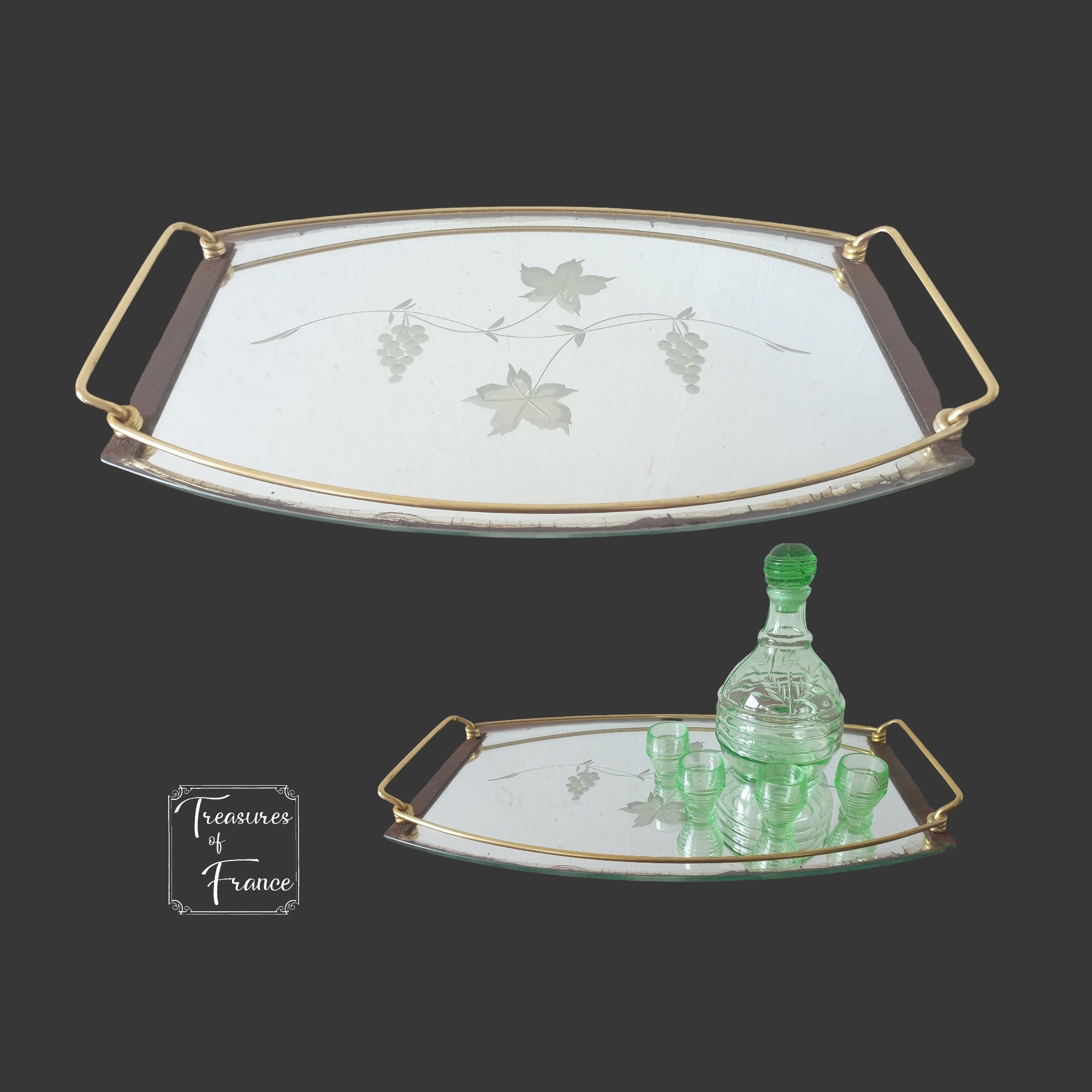 フランス アンティーク ミラートレイ 1930年頃 フランス アンティーク ミラートレイ 1930年頃 雑貨