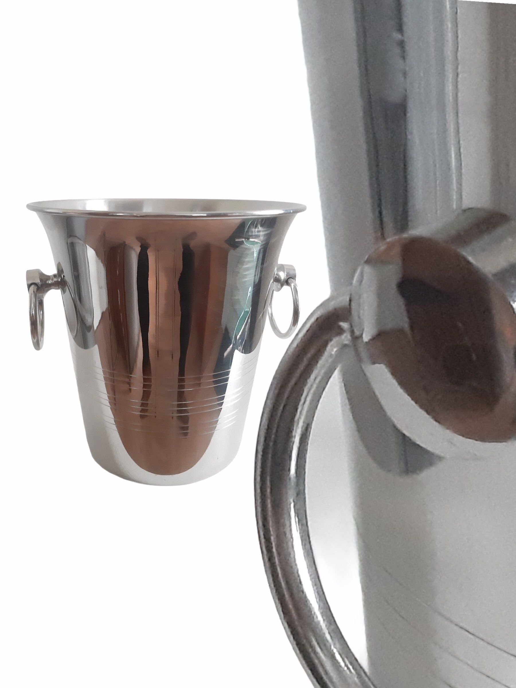 Vintage Français Champagne Bucket Seau A Guy Degrenne Stainless Steel Wine Cooler Ice Bucket Shabby 