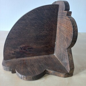Vintage Holz-Eckregal, rustikale Wandvitrine (circa 1970er Jahre) Bild 5